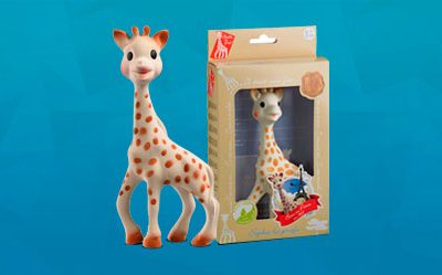 Consigue una Muestra Gratis del mordedor Sophie La Girafe