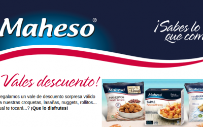 Hazte con tu vale descuento de productos Maheso