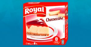 muestra gratis de Cheesecake de Royal