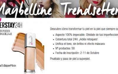 ¡Prueba gratis Superstay24H de Maybelline!