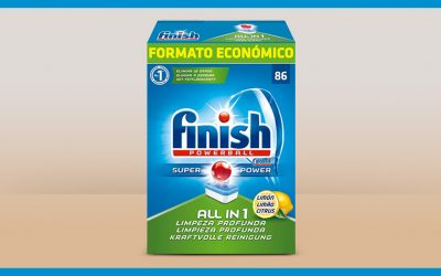 Consigue una muestra gratis de Finish PowerBall