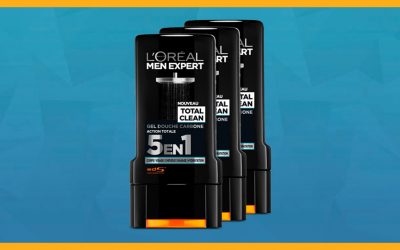 Consigue gratis una muestra del gel de ducha Total Clean de L’Oréal Men Expert