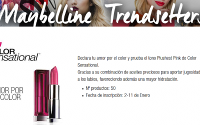 Prueba gratis el labial Color Sensational de Maybelline