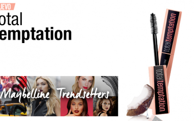 ¡Prueba gratis la nueva máscara Total Temptation de Maybelline!