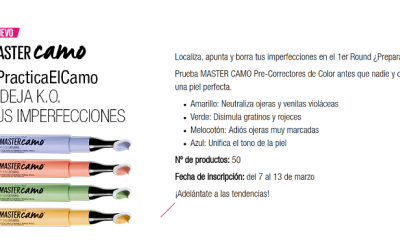 Prueba gratis el nuevo MASTER CAMO de Maybelline