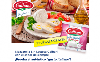 Prueba gratis la Mozzarella sin lactosa de Galbani