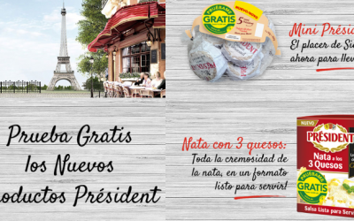 Prueba gratis los Nuevos productos Président