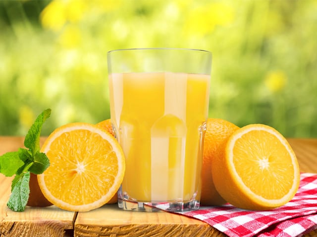 Las calorías de una naranja