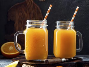 Las calorías de un zumo de naranja